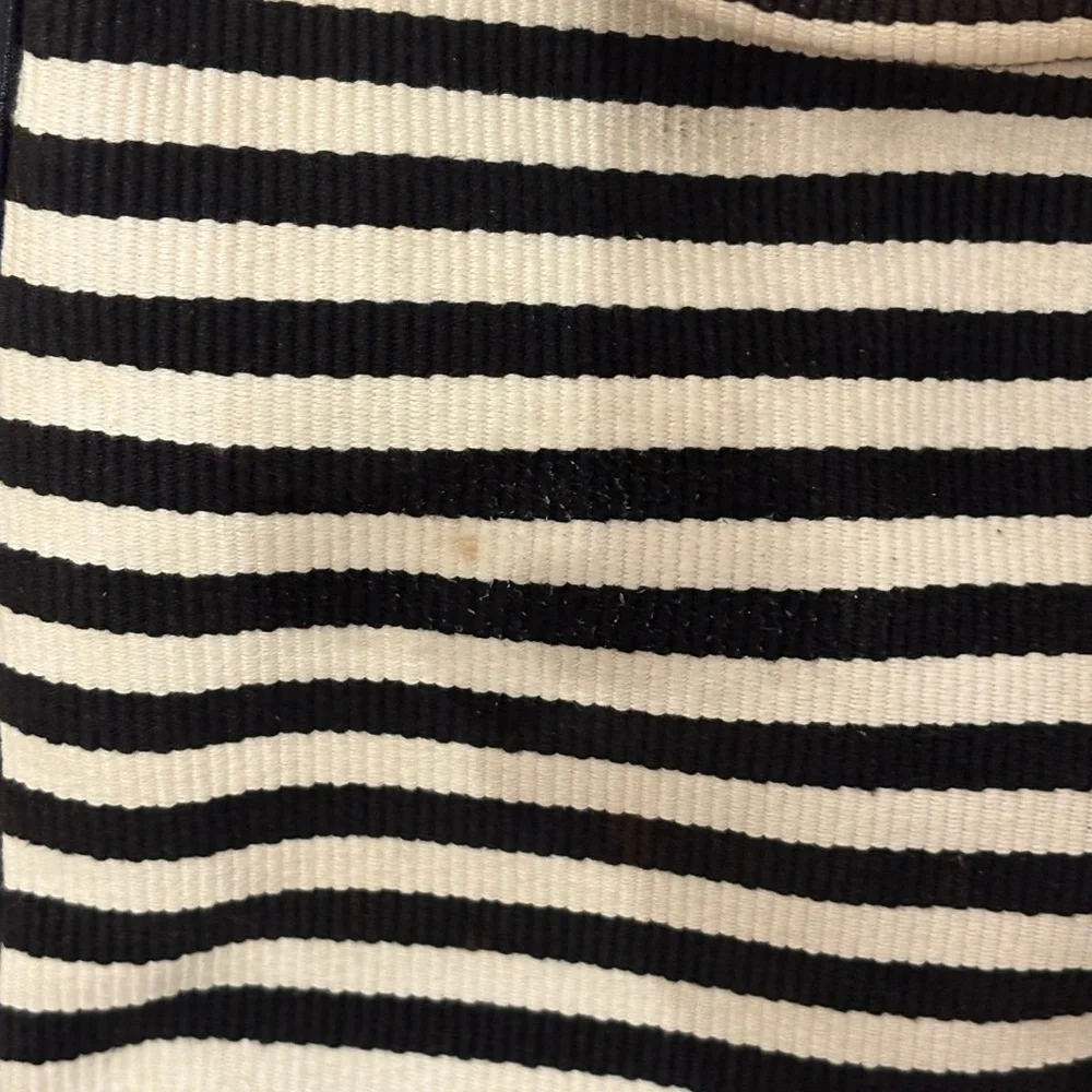 Kate Spade Black and Cream Striped Hand Shoulder Bag 10x10x5 VGUC - Picture 11 of 13